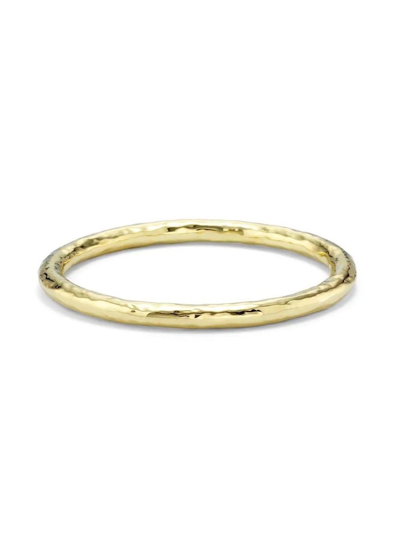 Ippolita 18kt yellow gold large hammered Classico bangle