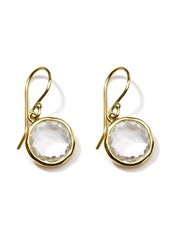 Ippolita 18kt yellow gold Lollipop clear quartz drop earrings