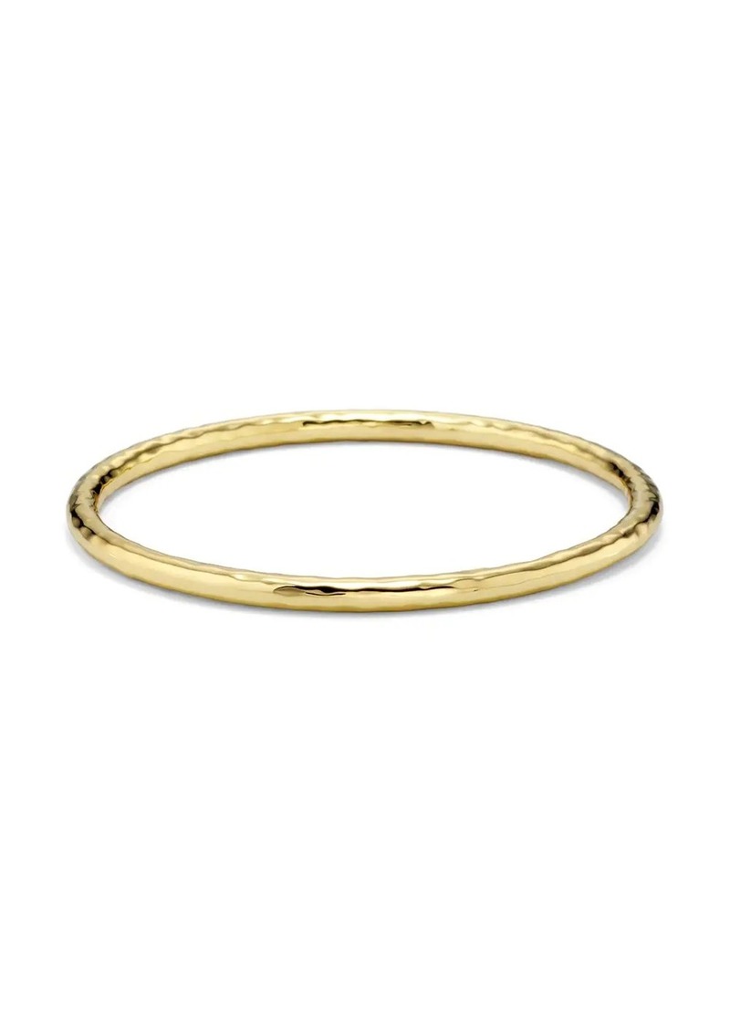 Ippolita 18kt yellow gold medium hammered Classico bangle