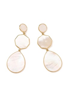 Ippolita 18kt yellow gold Polished Rock Candy Crazy 8's 3 mother-of-pearl drop earrings