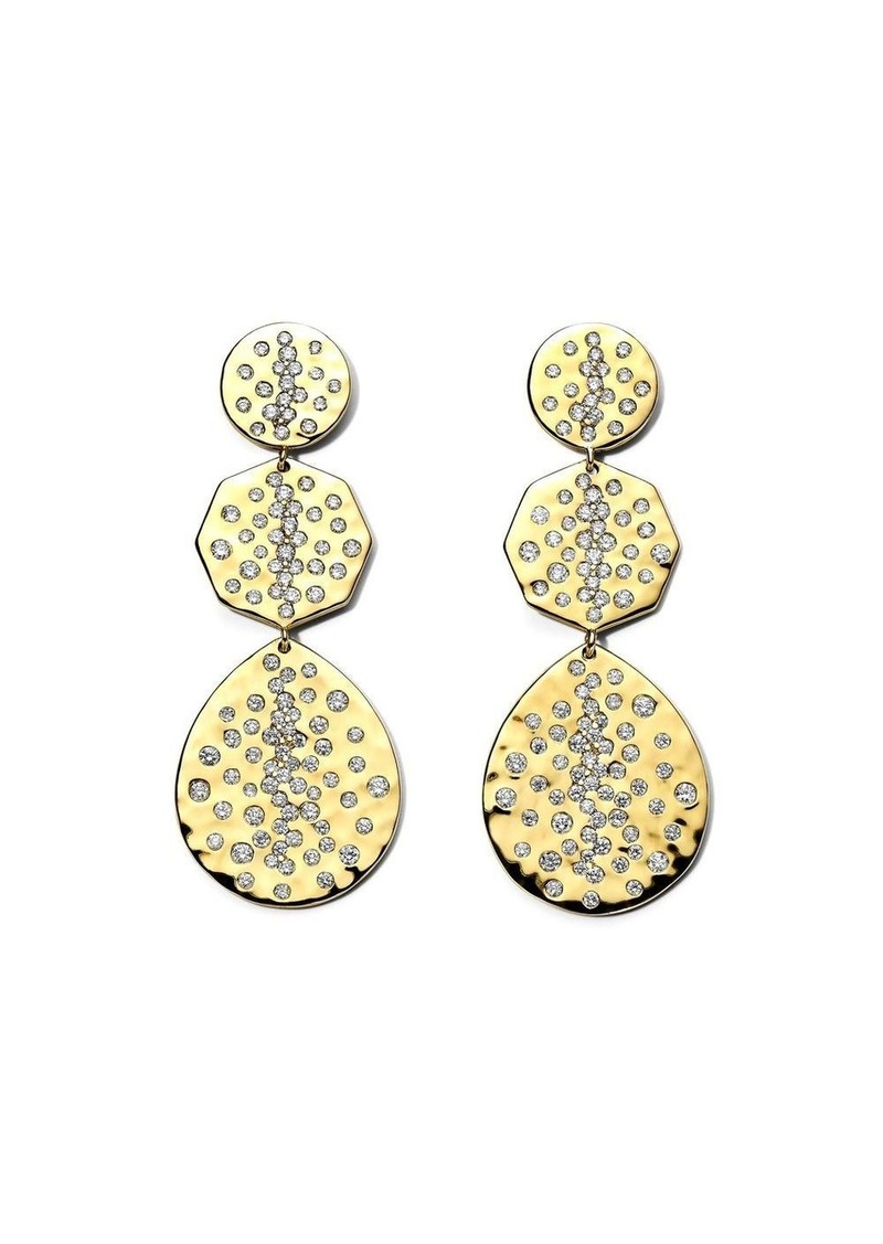 Ippolita 18kt yellow gold Stardust diamond drop earrings