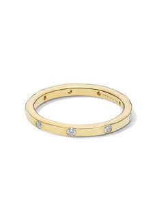 Ippolita 18kt yellow gold Stardust thin diamond band ring