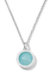 Ippolita Sterling silver Lollipop turquoise and diamond mini pendant necklace