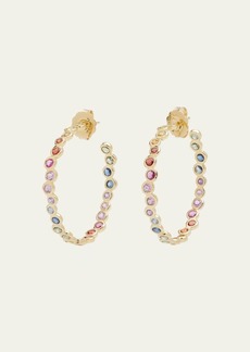 Ippolita 18K Starlet Hoop Earrings in Sapphire Rainbow