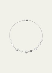Ippolita Classico Crinkle Hammered Circle Station Necklace 16L
