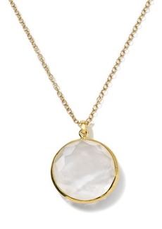 Ippolita Diamond and Pearl Medium Pendant Necklace