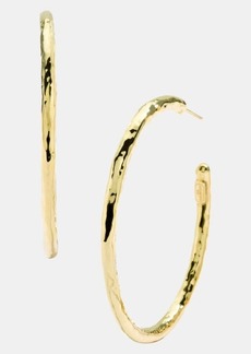 Ippolita 'Glamazon' 18k Gold Hammered Hoop Earrings