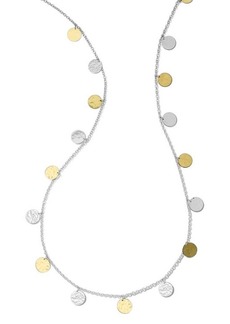 Ippolita Hammered Disc Necklace in Yellow Gold/Silver at Nordstrom