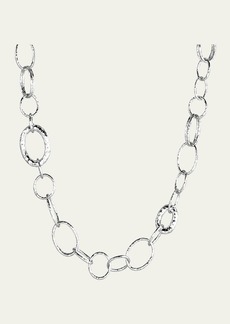Ippolita Long Hammered Bastille Necklace in Sterling Silver