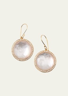 Ippolita Round Drop Earrings in 18K Gold with Diamonds