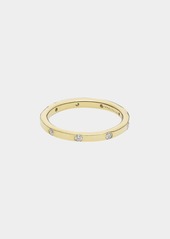 Ippolita Thin Band Ring in 18K Gold with Diamonds