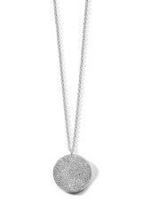 Ippolita Stardust Large Flower Pavé Diamond Disc Pendant Necklace