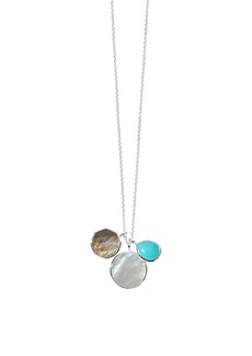 Ippolita Polished Rock Candy Isola Sterling Silver, Turquoise & Mother-of-Pearl Pendant Necklace