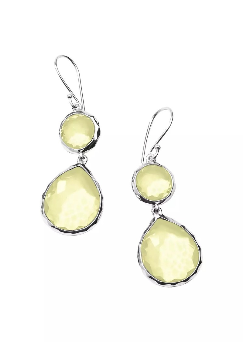 Ippolita Rock Candy Sterling Silver & Lemon Citrine Double-Drop Earrings