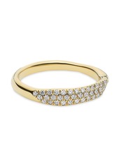 Ippolita Squiggle 18K Yellow Gold & Diamond Ring