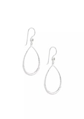 Ippolita Stardust Sterling Silver & 0.06 TCW Diamond Open Teardrop Earrings