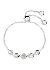 Ippolita Sterling Silver Onda Diamond Chain Bracelet - 0.10 ctw