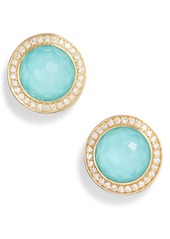 Women's Ippolita Lollipop Stone & Diamond Stud Earrings