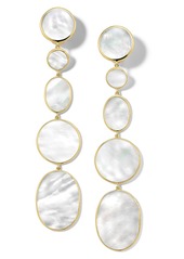 Ippolita Rock Candy Long Clip Earrings in Yellow Gold/Mother Of Pearl at Nordstrom