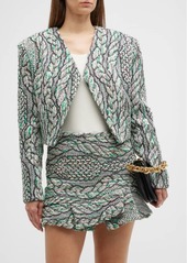 IRO Agnese Cropped Open-Front Jacket