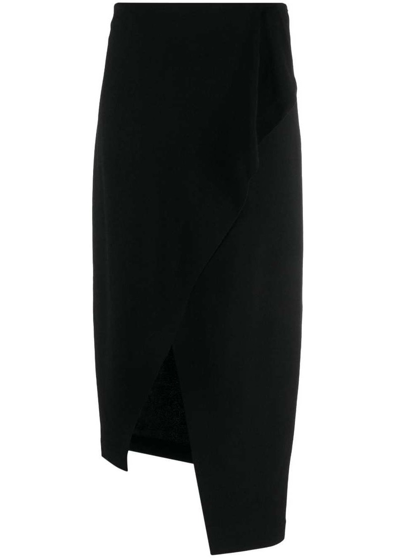 IRO asymmetrical-hem pencil skirt