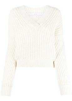 IRO chunky-knit V-neck jumper