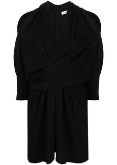 IRO drape-detail long-sleeved dress