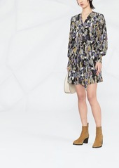 IRO graphic-print long-sleeve dress