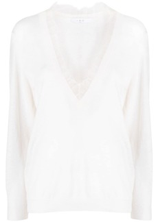 IRO Haby lace-detail jumper