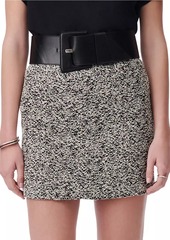 IRO Hortense Short Draped Tweed Skirt