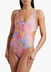 IRO - Alimapo open-back printed swimsuit - Pink - XS