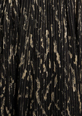 IRO - Ansen metallic printed silk-blend jacquard midi dress - Black - FR 34