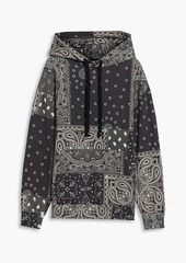 IRO - Balanda paisley-print cotton-fleece hoodie - Gray - S