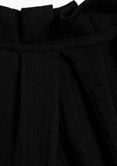 IRO - Bennyo plissé-crepe tapered pants - Black - FR 34