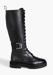 IRO - Beska lace-up leather knee boots - Black - EU 41