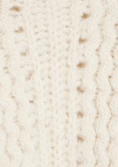 IRO - Iliade brushed open-knit sweater - White - XS