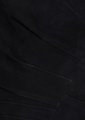 IRO - Caray gathered suede mini skirt - Black - FR 34