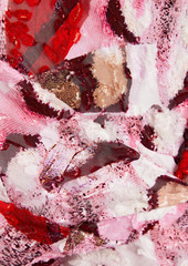 IRO - Cedar draped printed fil coupé silk and cotton-blend mini dress - Pink - FR 36