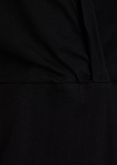 IRO - Davida wrap-effect cotton-jersey mini dress - Black - S