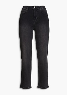 IRO - Deen cropped high-rise slim-leg jeans - Black - 24