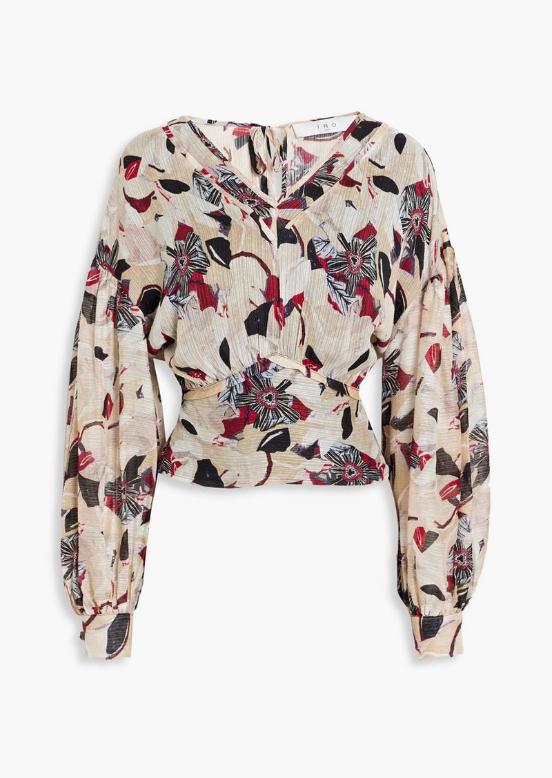 IRO - Dunna floral-print jacquard blouse - Neutral - FR 34