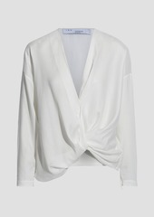 IRO - Ednye draped Lyocell top - White - FR 32