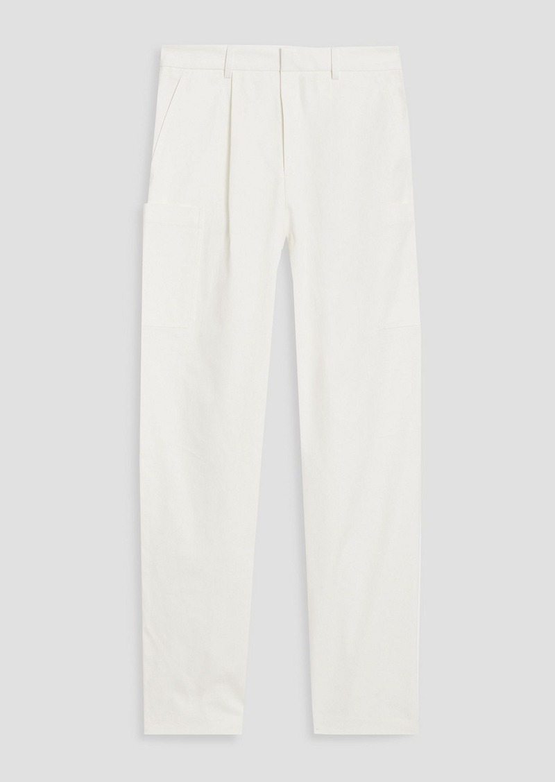 IRO - Erst pleated twill cargo pants - White - FR 38