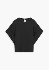 IRO - Hail draped gauze blouse - Black - FR 40