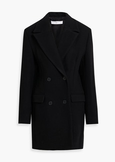 IRO - Ignace double-breasted wool-blend flannel coat - Black - FR 40