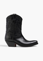IRO - Jalet laser-cut leather boots - Black - EU 36