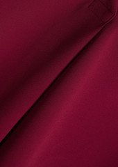 IRO - Janic pleated crepe top - Burgundy - FR 34