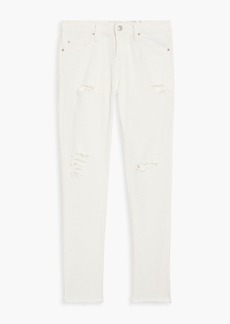 IRO - Jarod distressed high-rise skinny jeans - White - 24
