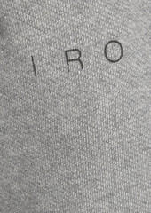 IRO - Jeila French cotton-terry track pants - Gray - XL