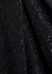 IRO - Jeyna gathered fil coupé silk-blend chiffon mini skirt - Black - FR 38